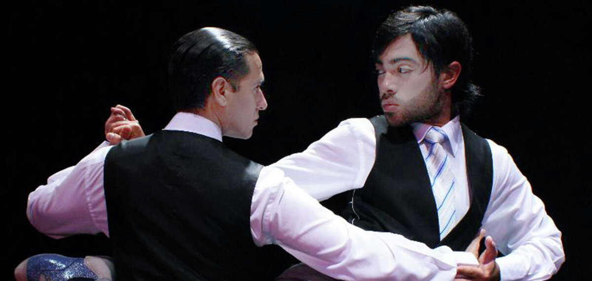A tango show takes place Saturday, March 29, in Bridgeport, featuring Walter Perez and Leonardo Sardella (with beard).
