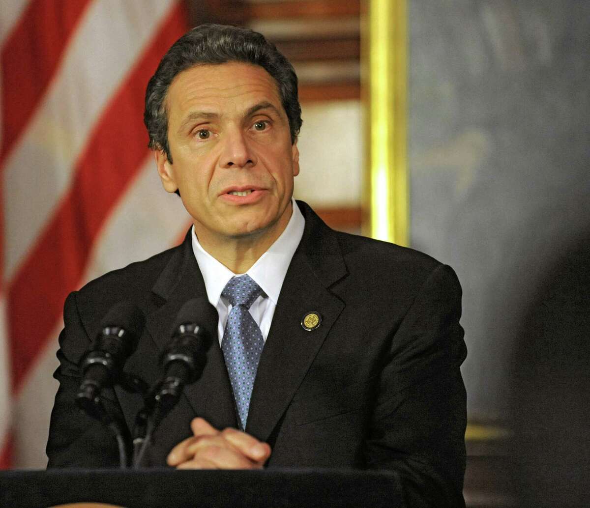 NYS Governor Andrew Cuomo answers questions at a press conference during a special session at the Capitol on Wednesday, Dec. 7, 2011 in Albany, N.Y. (Lori Van Buren / Times Union)