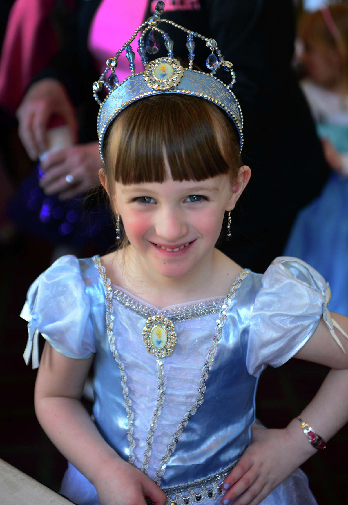 Morgan Robinson, 4, of Naugatuck, is dressed up as a princess for New England Ballet Company's "Ballerina Princess Party" held at the Bijou Theater in downtown Bridgeport, Conn. on Saturday March 22, 2014.