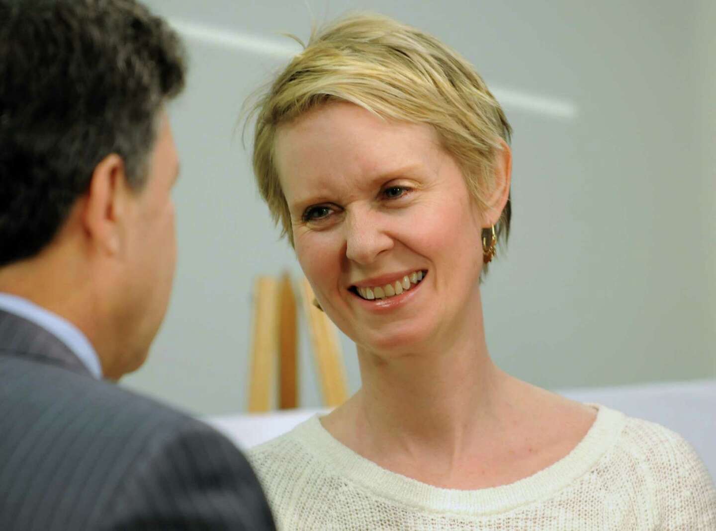 Sex And The City Star Cynthia Nixon Visiting Albany