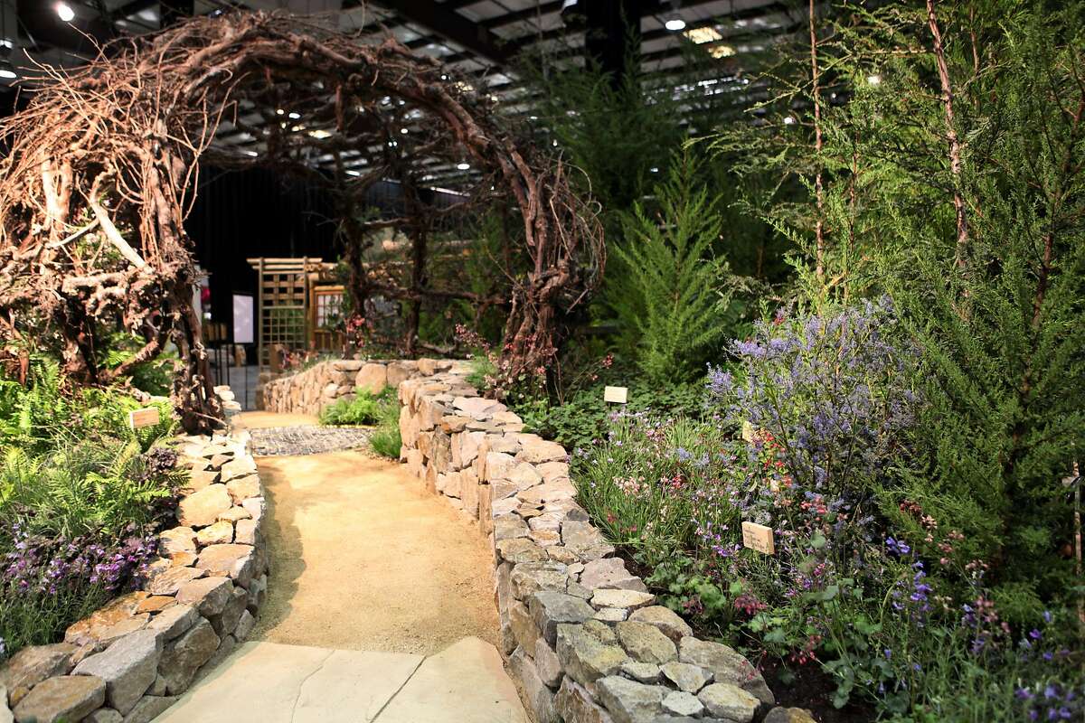 The winning garden "Vintage California," at the San Francisco Flower and Garden show in San Mateo, Calif. on March 22, 2014.