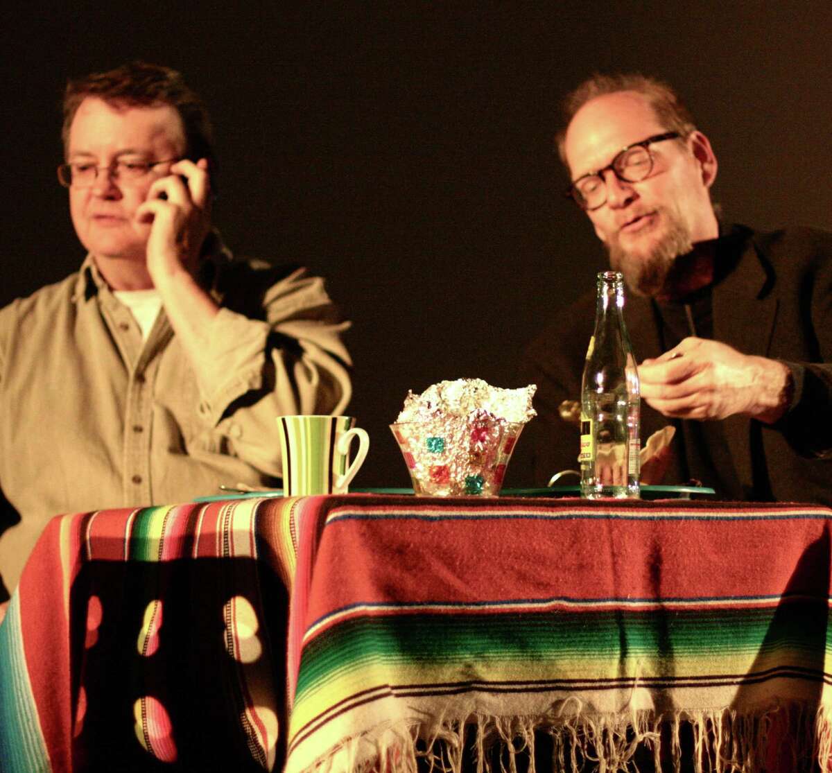 Chuck Squier (left) and Erik Bosse appear in the funny yet wistful “Tales of Lost Southtown.”
