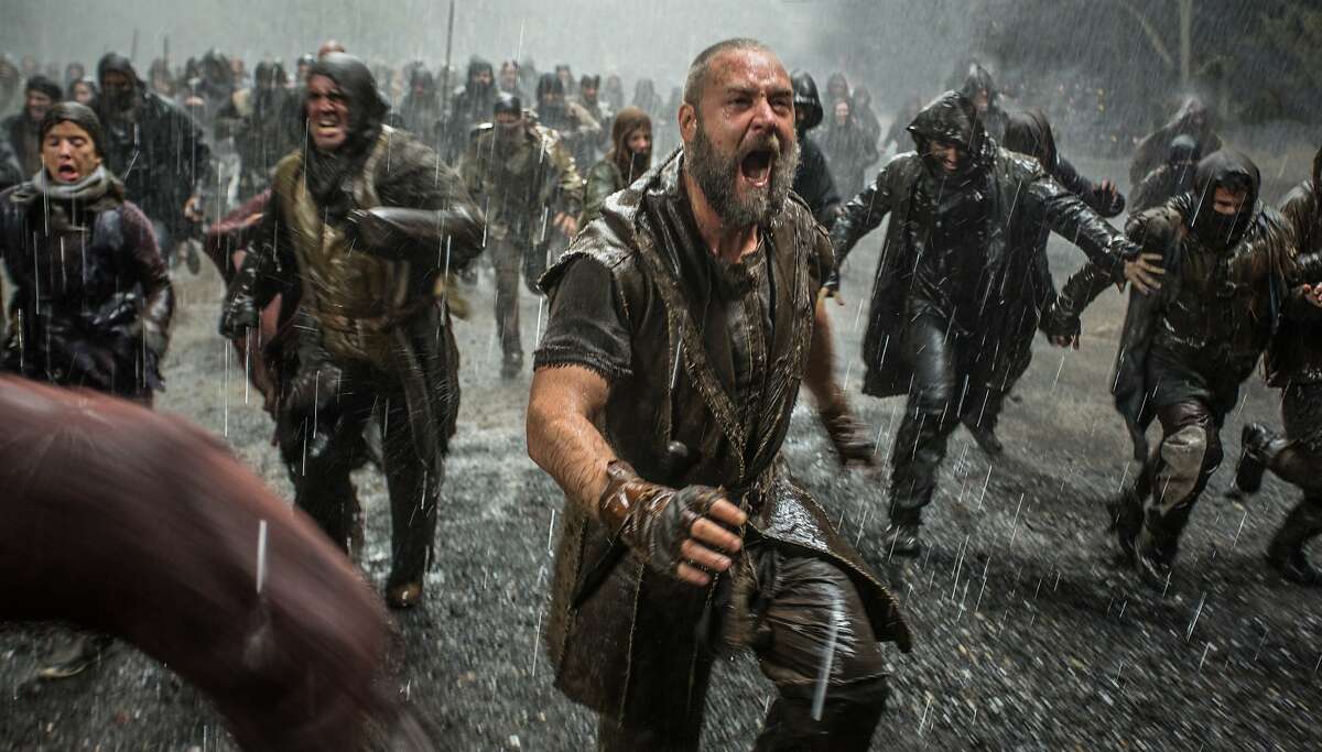 Russell Crowe (foreground) is Noah in NOAH, from Paramount Pictures and Regency Enterprises.