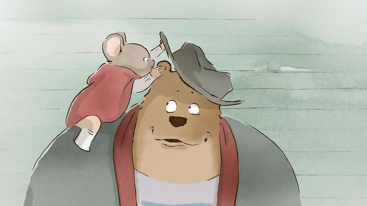 Celestine is seen on Ernest in, "Ernest and Celestine."