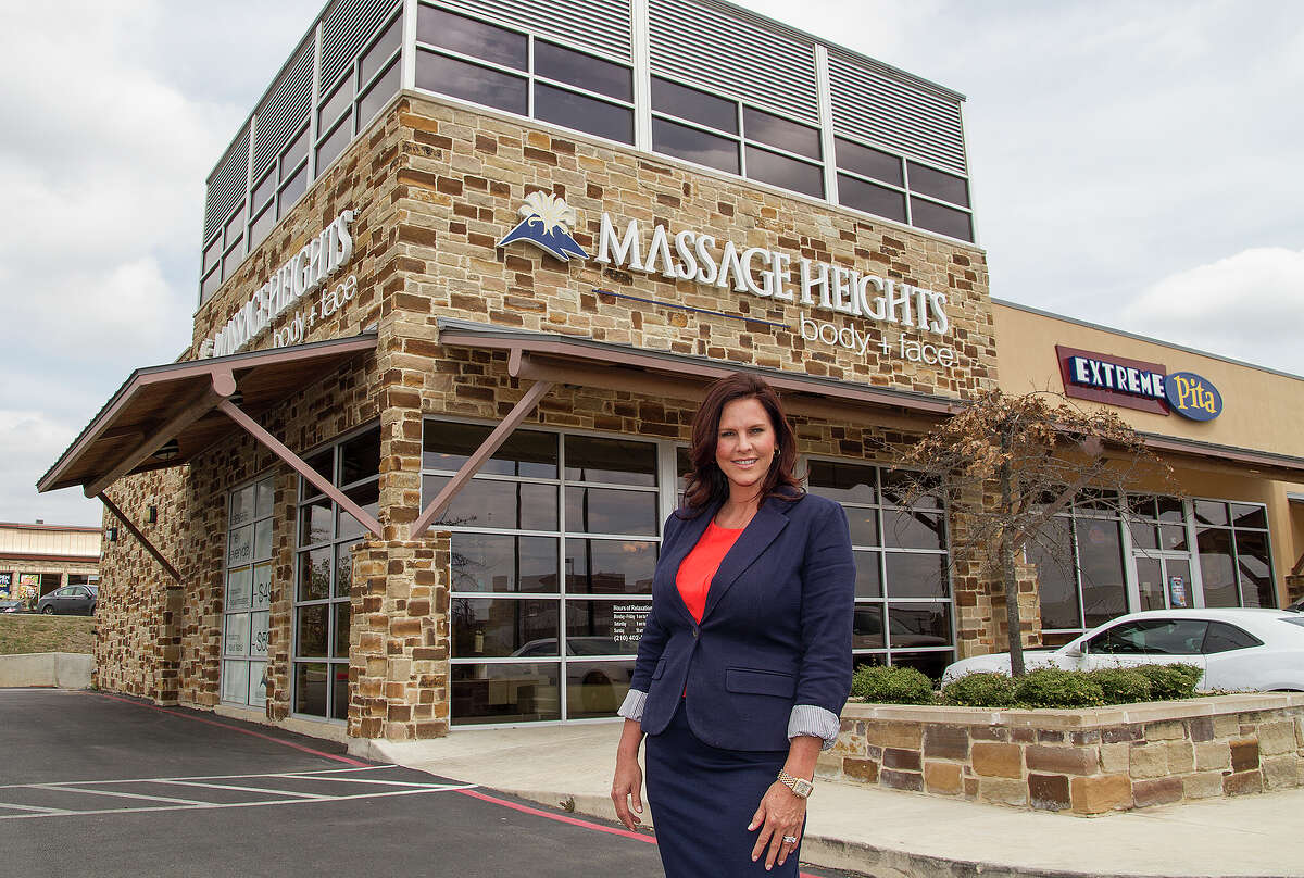 Shane Evans, founder of Massage Heights, Friday, March 21, 2014 at their Stone Oak location. Evans, along with her husband Wayne, started the company in 2004 and it has grown to over 100 locations nationwide.