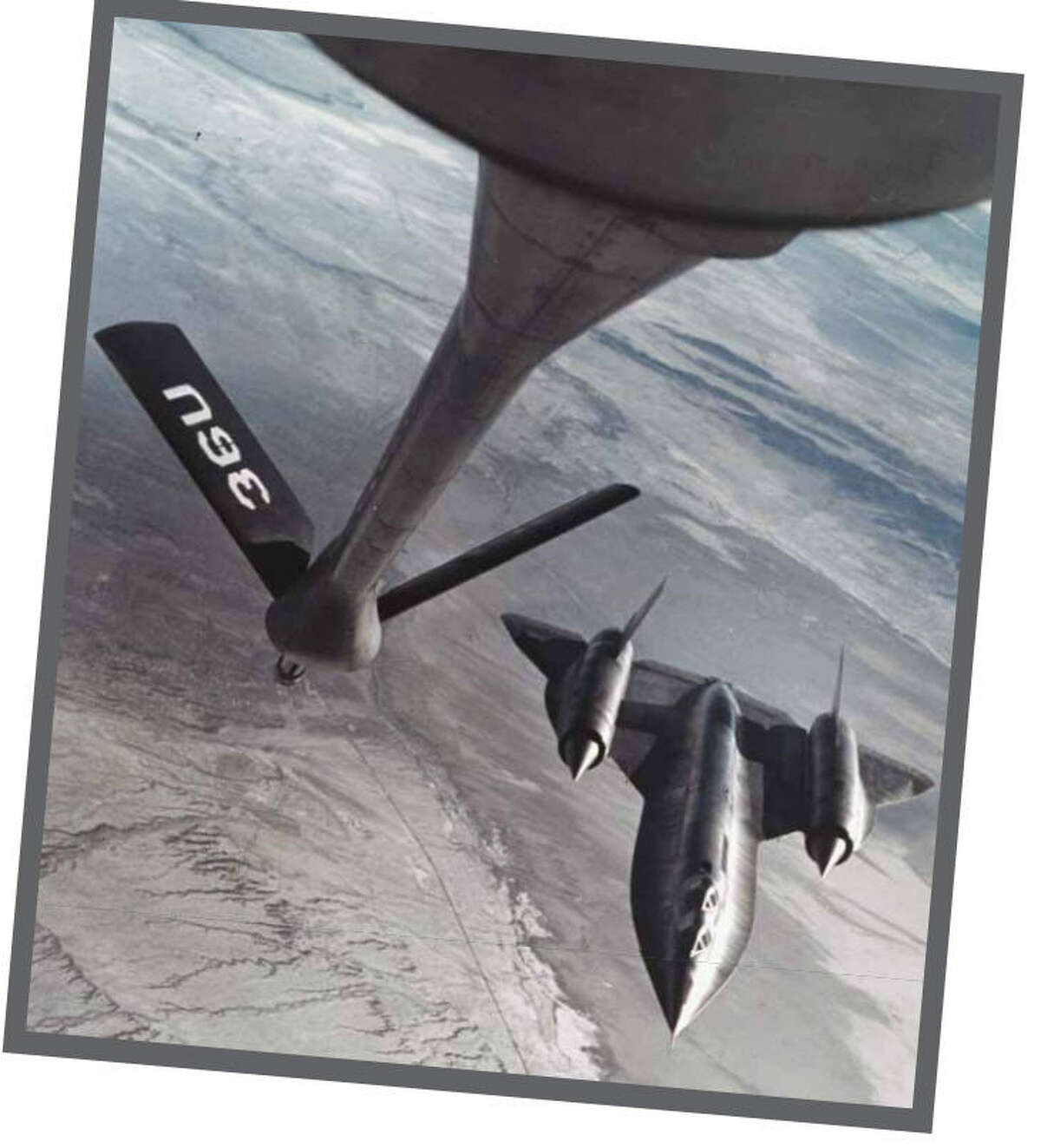The only A-12 built, the "Titanium Goose," is shown about to refuel. Photo: CIA.gov