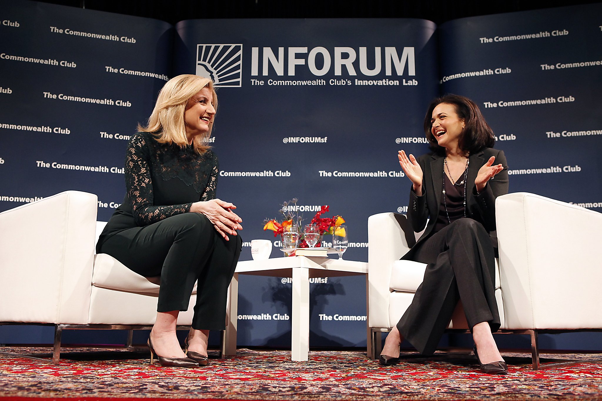 Arianna Huffington, Sheryl Sandberg tell women to chill out - SFChronicle.com2048 x 1366