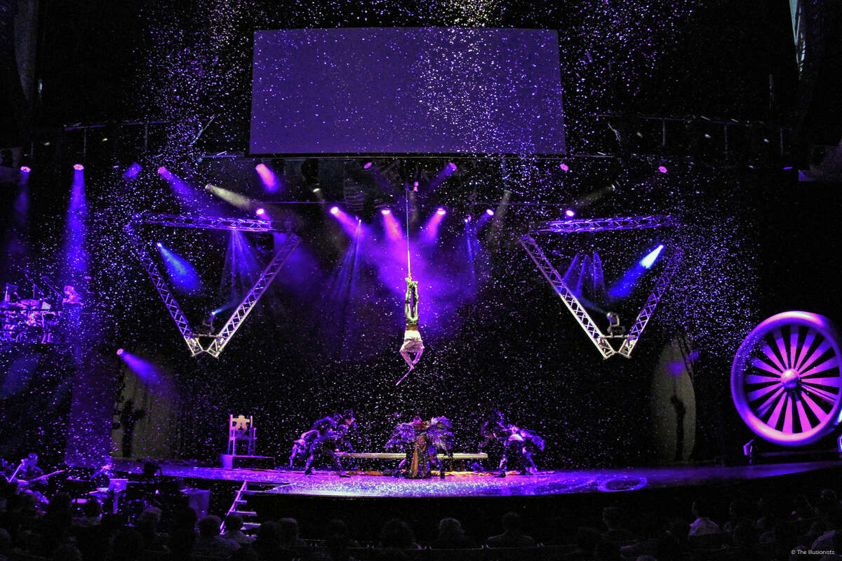 Andrew Basso performs "The Escapologist," part of the Illusionists' "Witness the Impossible" program that will be presented by Society for the Performing Arts June 2-6, 2015. The Australian group will visit Houston right after its Broadway debut next season.