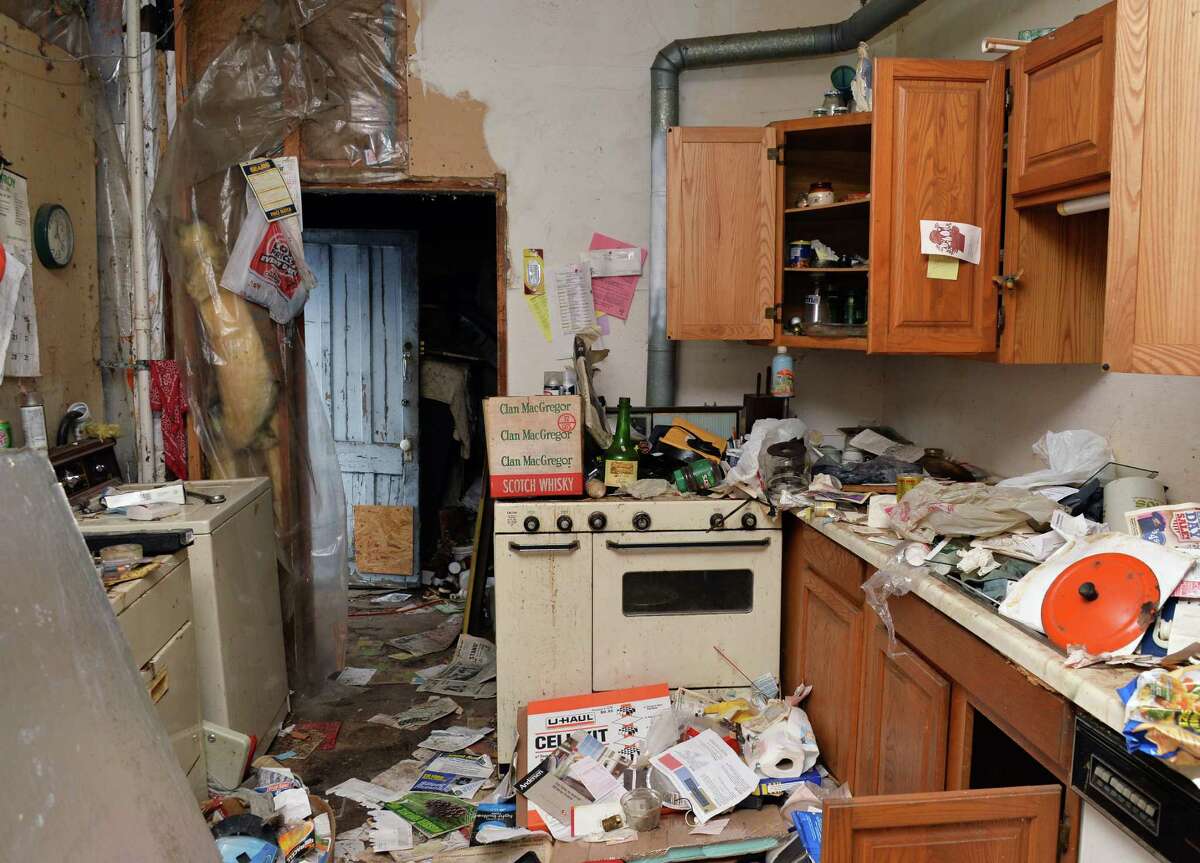The kitchen inside a Pawling Ave. home Friday, March 28, 2014, in Troy, N.Y. (John Carl D'Annibale / Times Union)