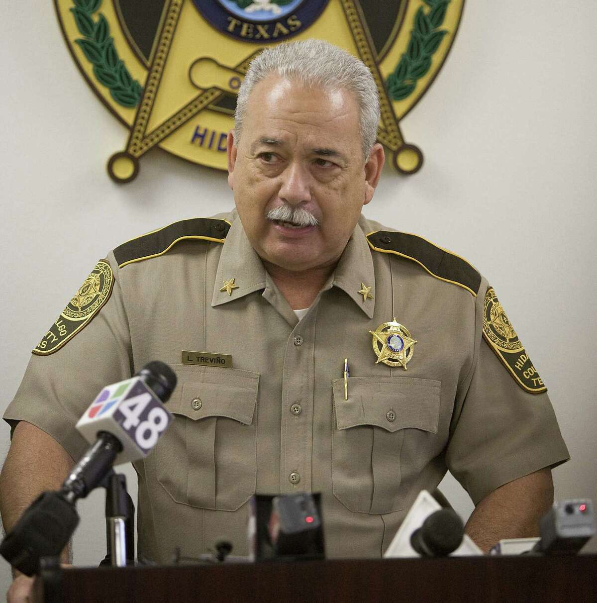 Hidalgo County Sheriff Guadalupe “Lupe” Trevino cited “internal and external pressures” in submitting his resignation Friday. His tenure as sheriff has been plagued by controversy.