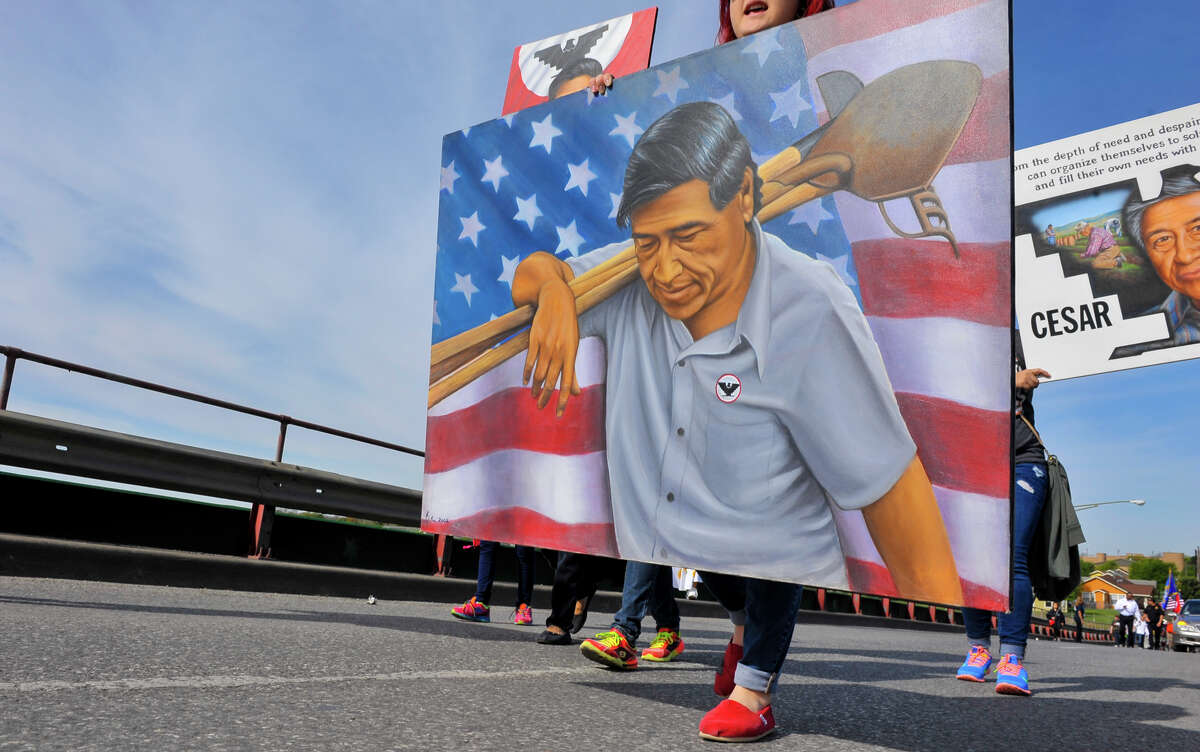 Thousands flock to city's largest César Chávez march ever