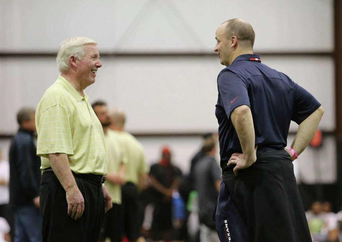 UCF coach George O'Leary, left, has fond memories and high hopes for Texans coach Bill O'Brien.