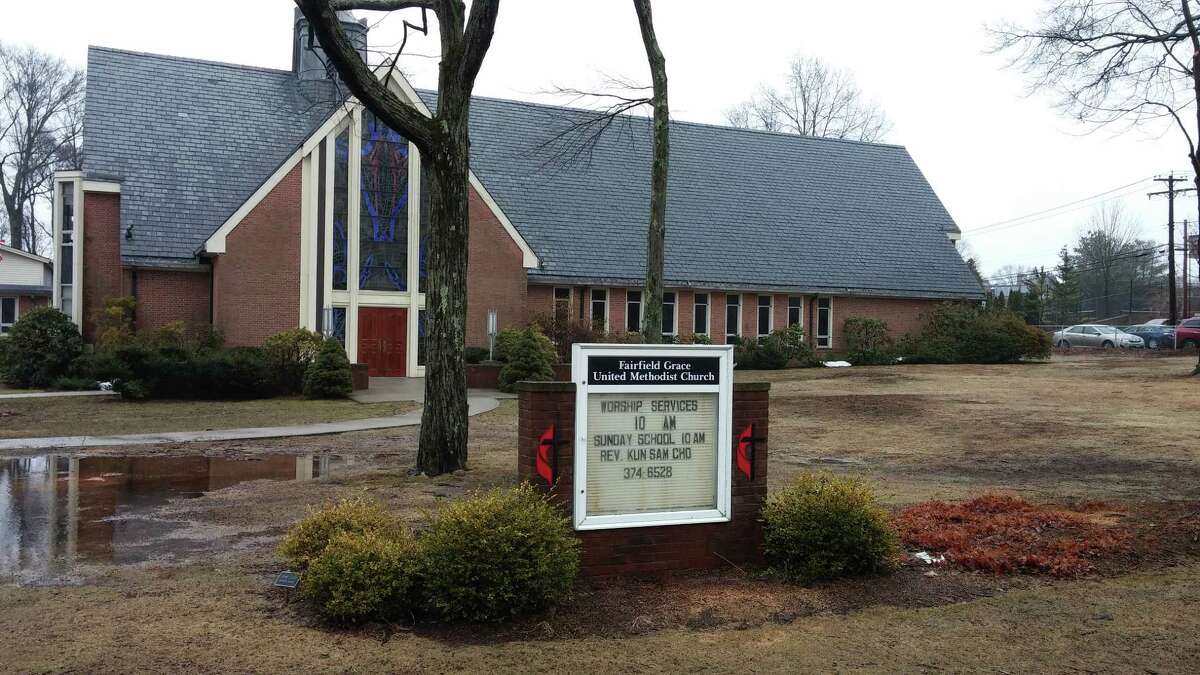 A cell phone tower is proposed for construction on the property of Fairfield Grace United Methodist Church at 1089 Fairfield Woods Road.