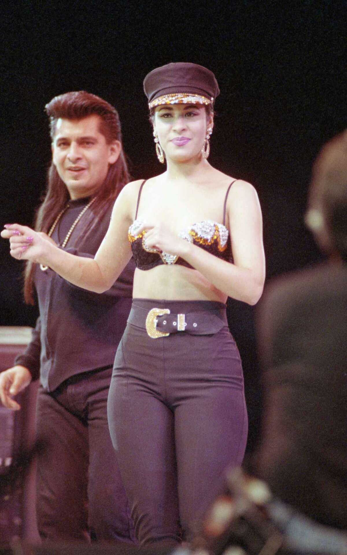 Selena performs Sunday 2/28/1993 matinee at the Houston Livestock Show and Rodeo inside the Astrodome that drew 66,994 people and set an all-time attendance record. Houston Chronicle