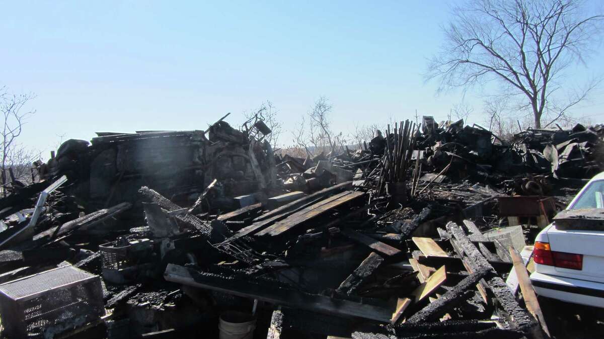 'Total destruction' in barn fire