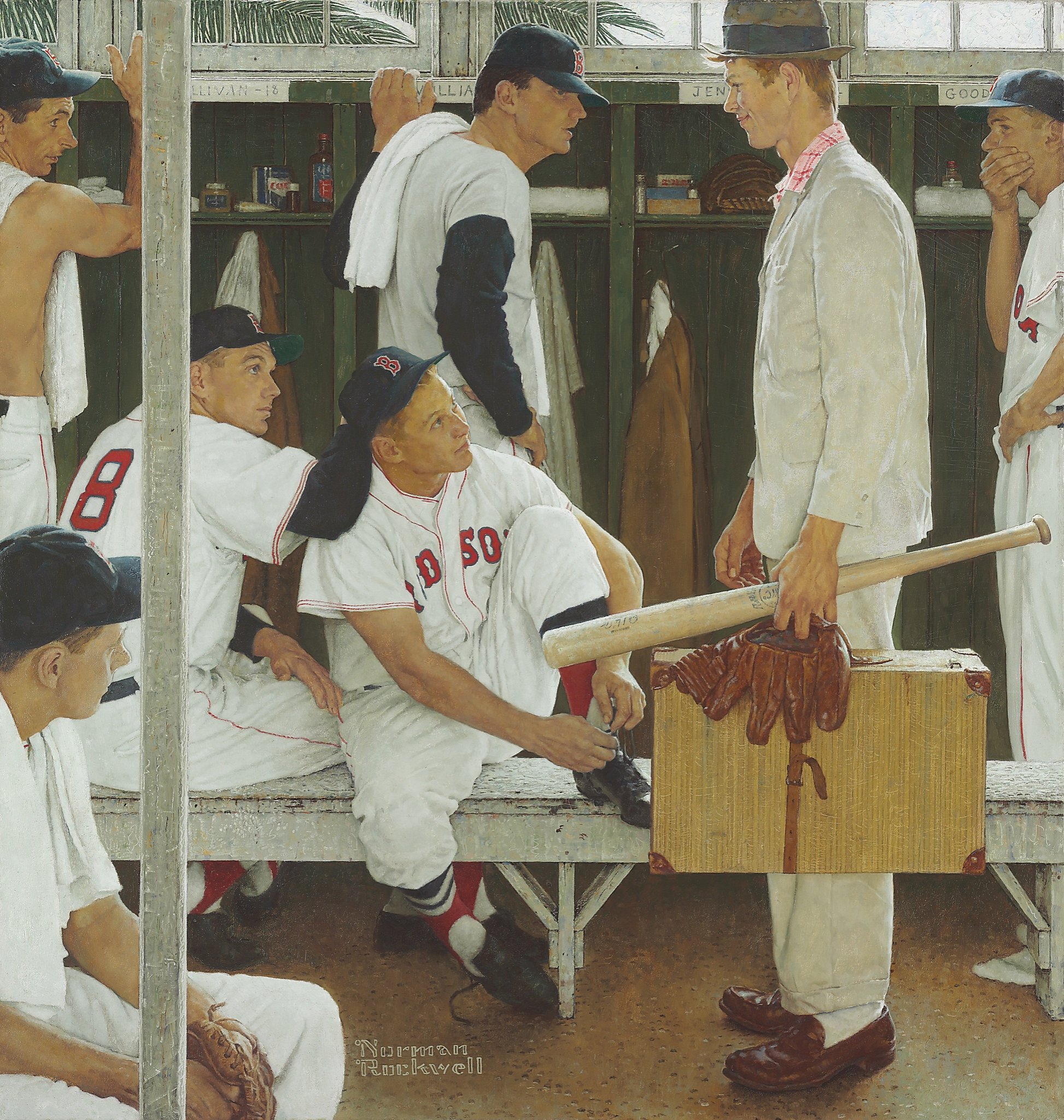 Norman Rockwell S Red Sox Painting On The Block SFGate   RawImage 