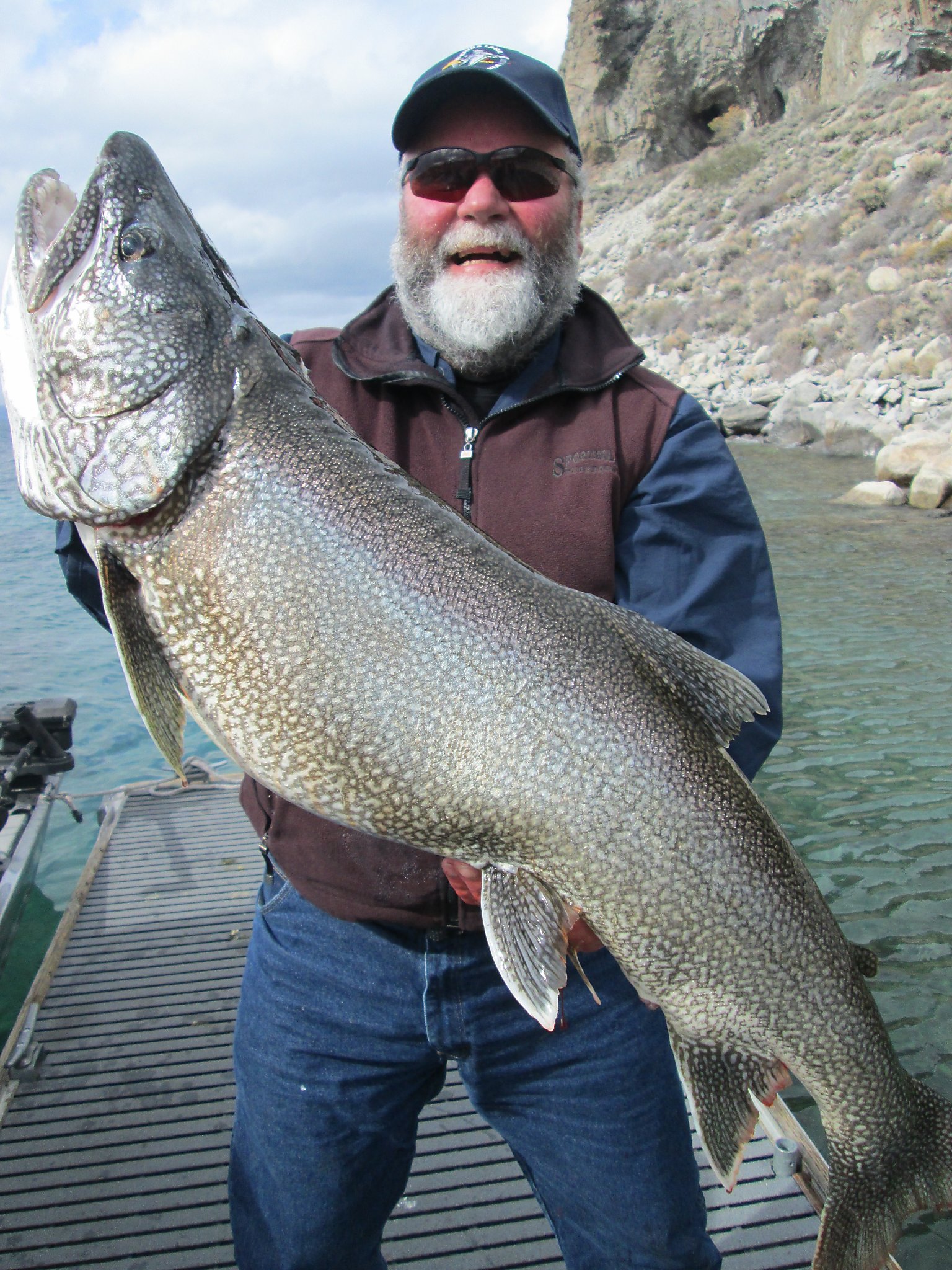 Stormy weather and big fish at Lake Tahoe 