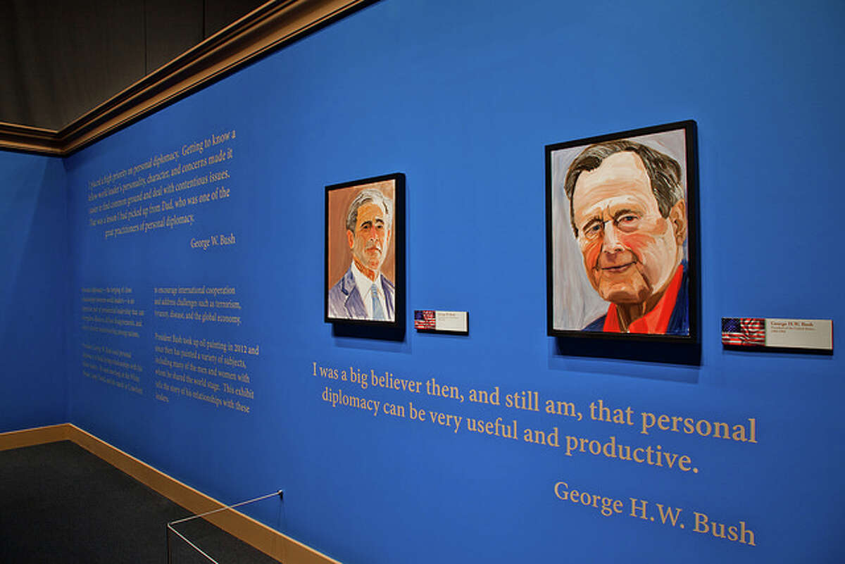 George W. Bush showcases personal paintings of world leaders