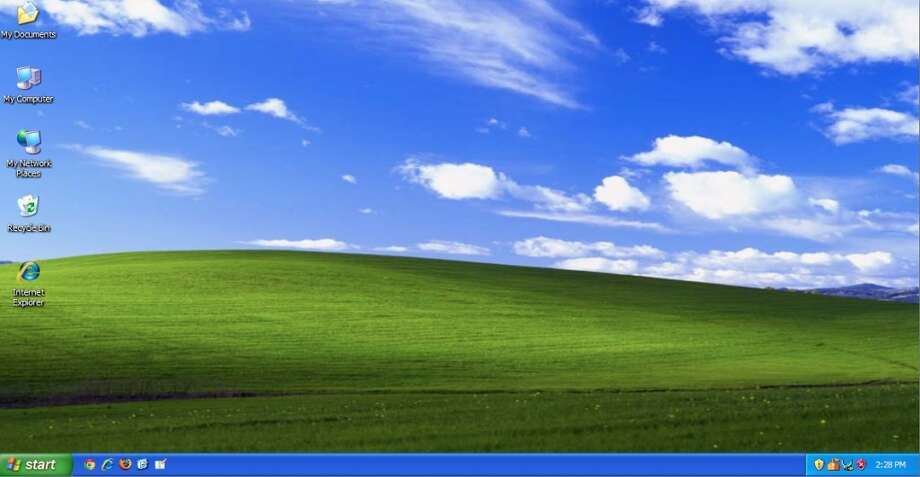 No, the Windows XP 'Bliss' hill didn't burn down in the NorCal ...
