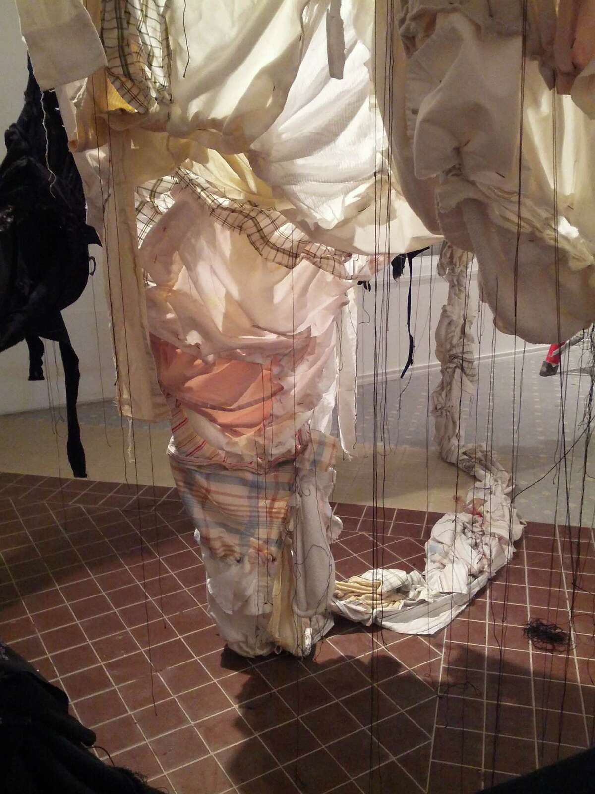 Clamp Light resident artist, Sarah T. Roberts, will transform the gallery space into a site-specific installation using women’s clothing that have been torn apart and sewn back together.
