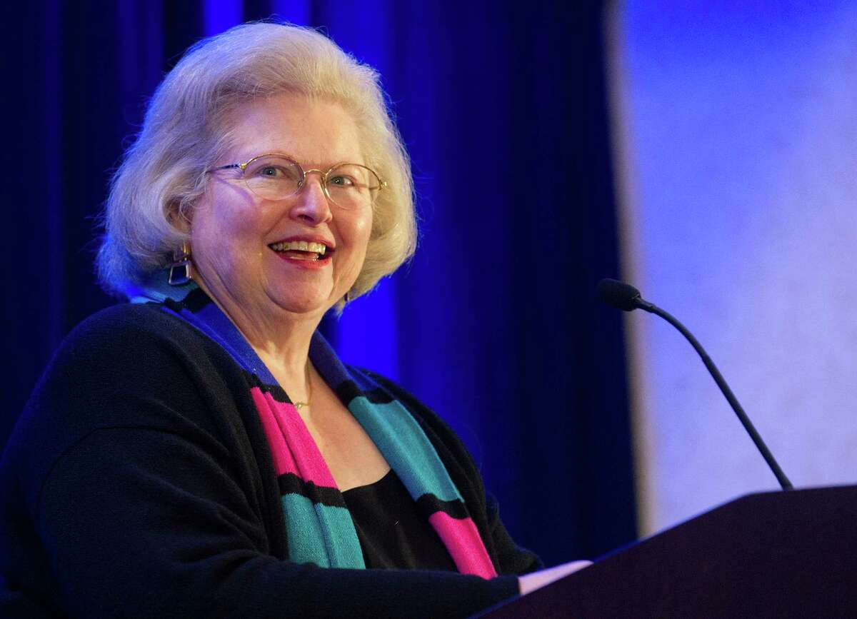 Sarah Weddington speaks at the annual spring luncheon for Planned Parenthood of Southern New England at the Marriott in Stamford, Conn., on Wednesday, April 9, 2014. Weddington is the attorney who successfully argued Roe V. Wade in the United States Supreme Court in 1973. She remains the youngest attorney to ever argue a case in front of the Supreme Court.