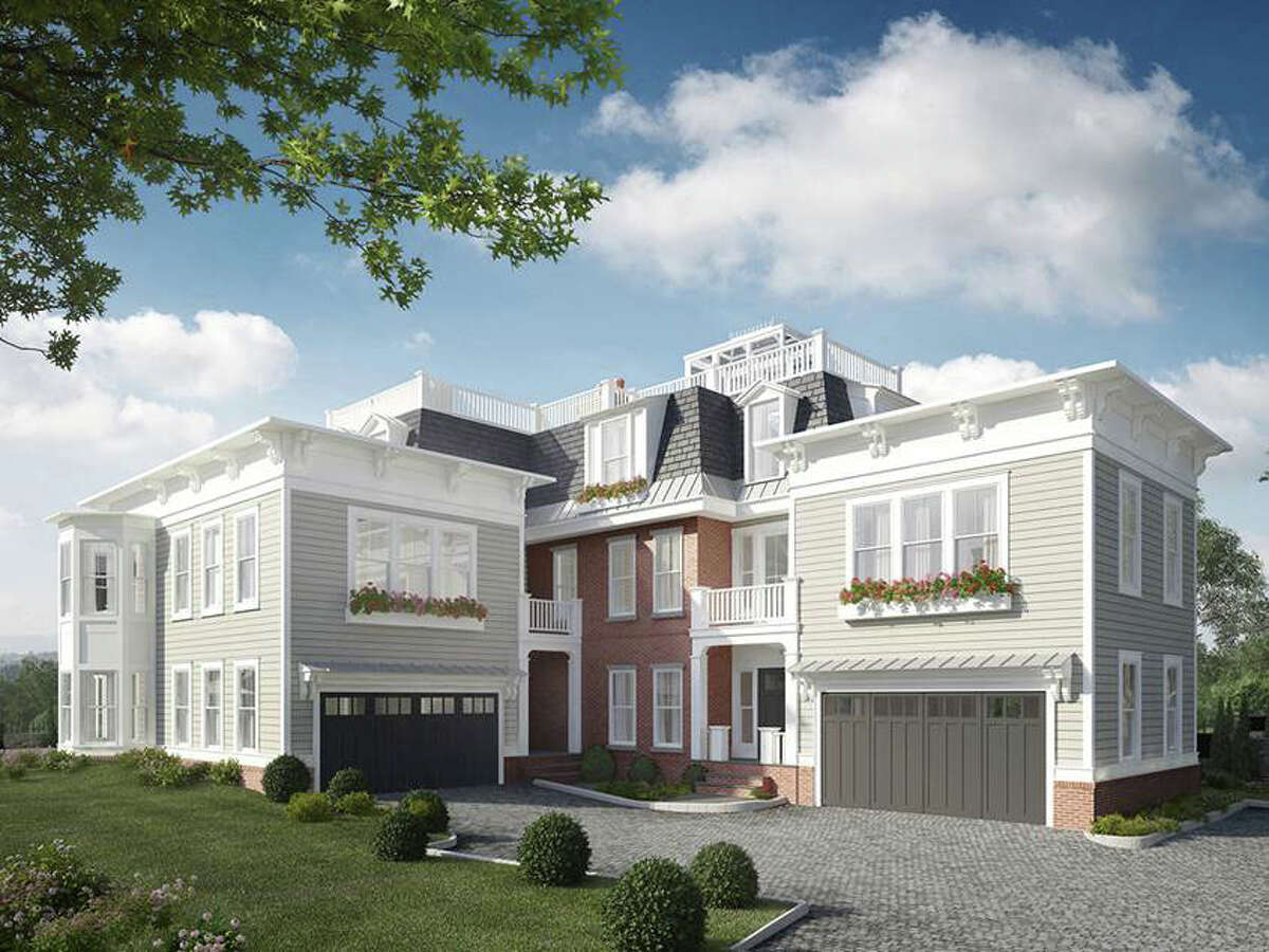 A rendering of condominiums being built as part of a new gated community on Oneida Drive.