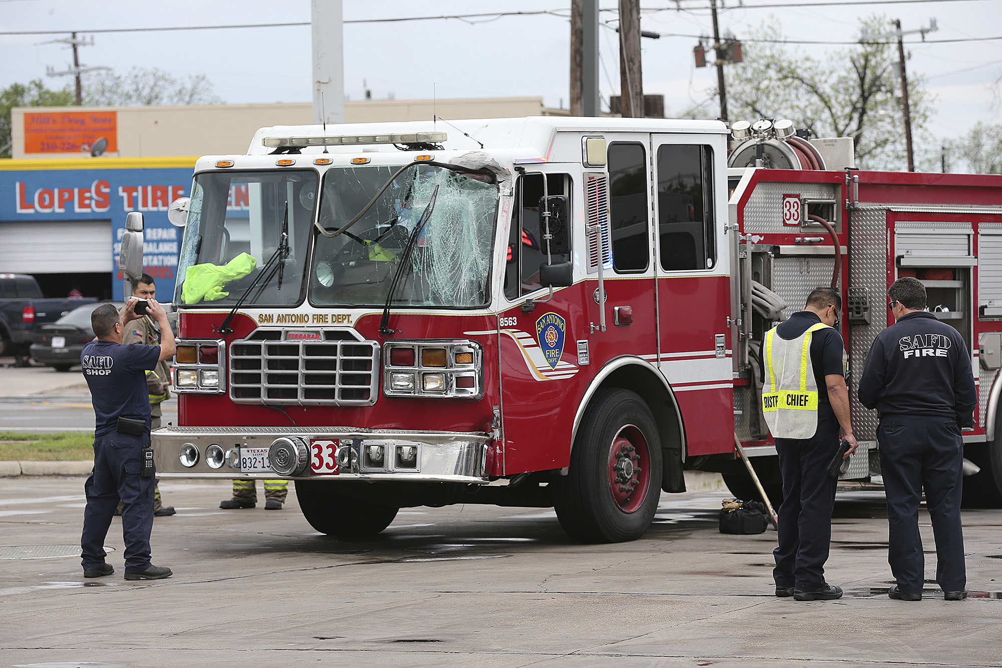 San Antonio fire trucks collide, two firefighters taken to hospital
