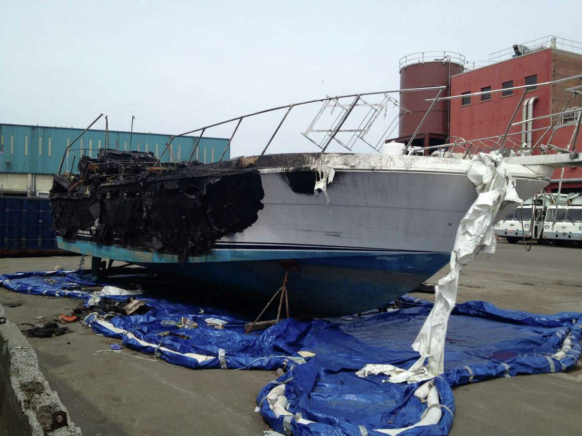 Burned Stamford Boat Salvaged For Investigation