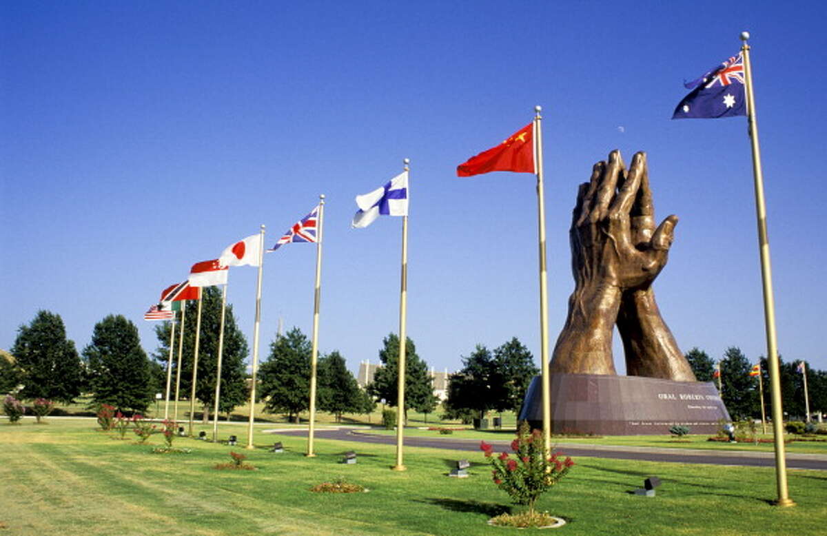 "Prayer Hands" at Oral Roberts University.