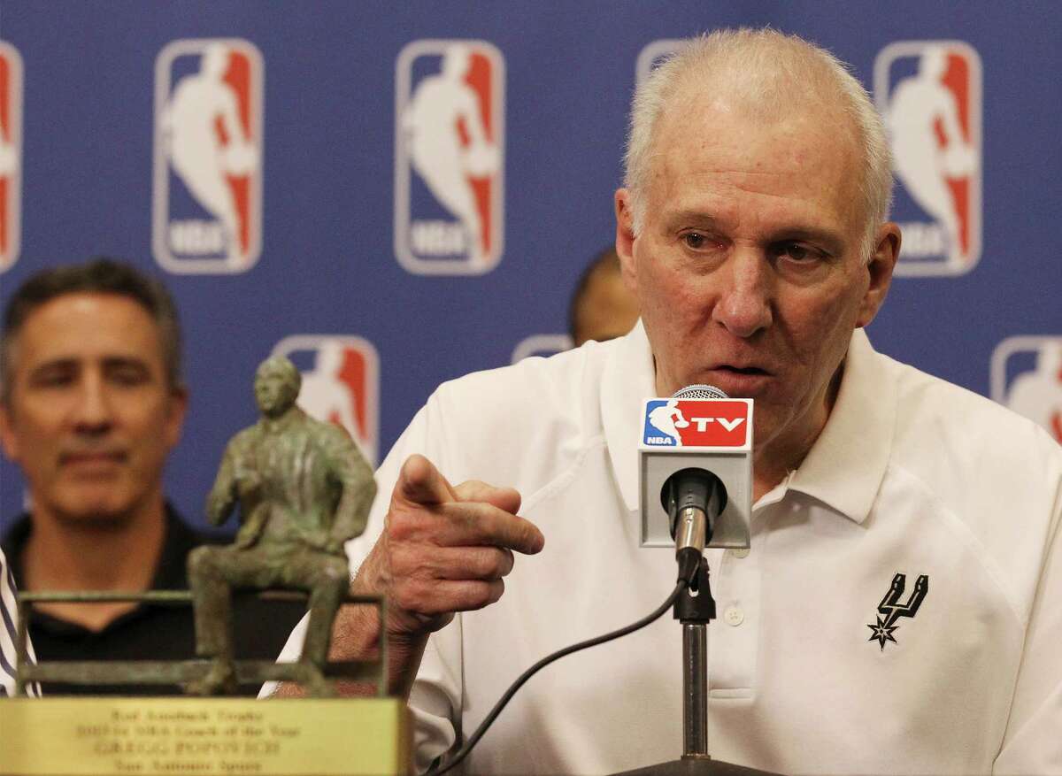 Popovich Named Coach Of The Year For 3rd Time