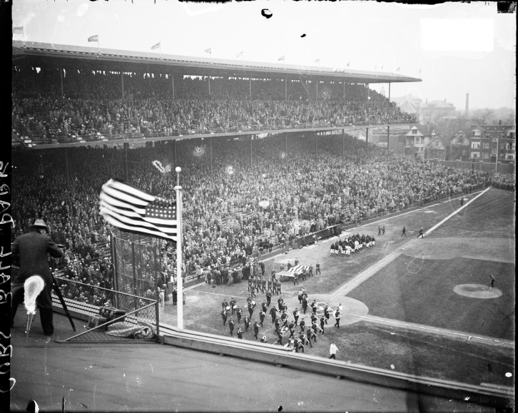 Vintage Postcard 1920 Chicago Cubs Wrigley Field Baseball Stadium Illinois  MLB