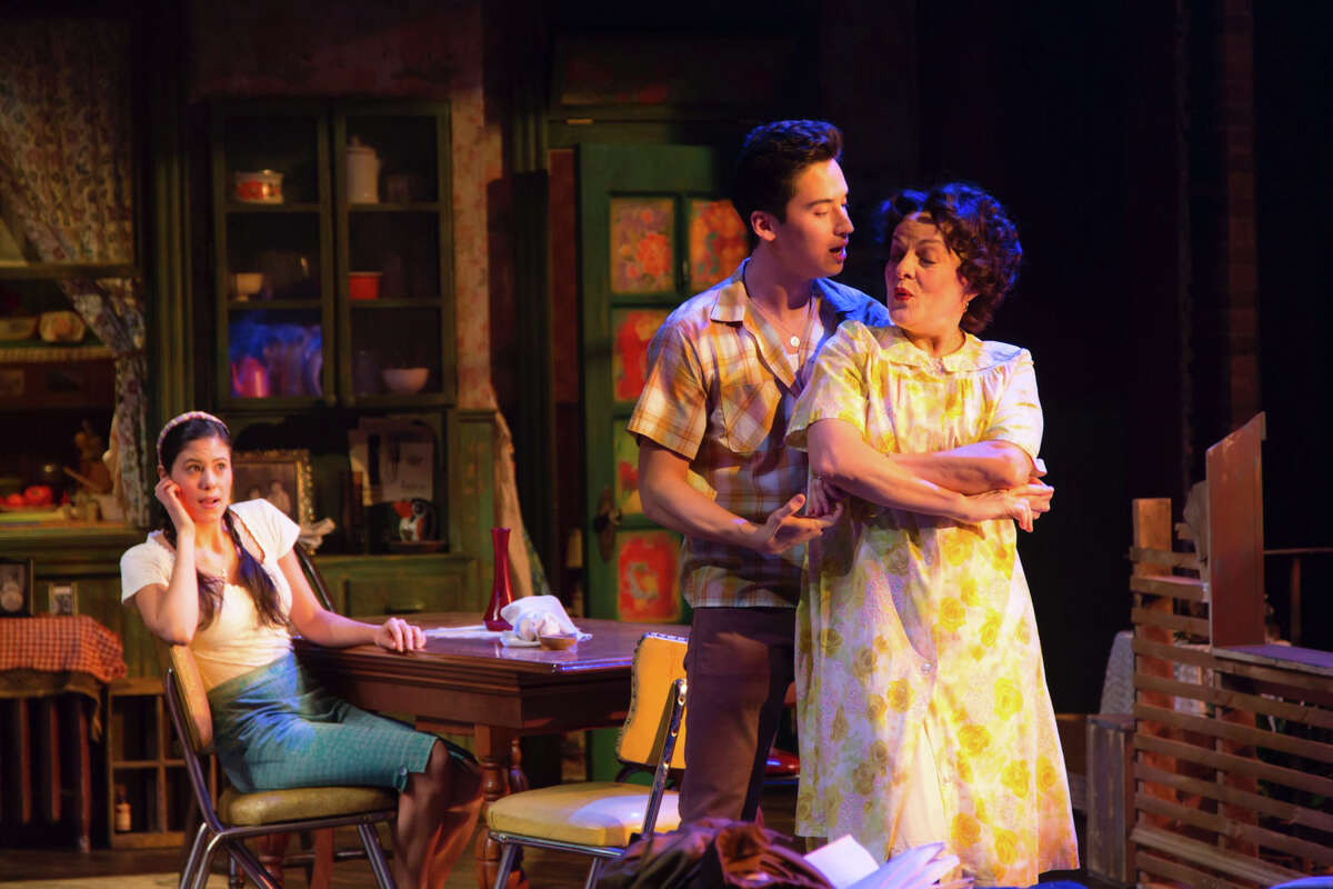 Playwright Matthew Lopez drew on family stories from the late 1950s in his new play "Somewhere" which features his Tony Award-winning aunt Priscilla Lopez (right) along with Jessica Naimy and Michael Rosen. The show runs through May 4 at Hartford Stage.
