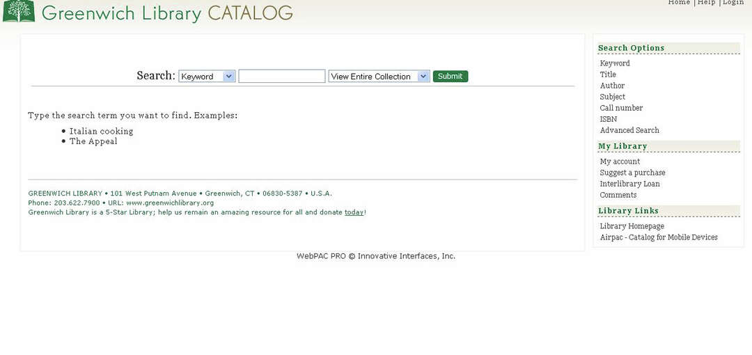 Greenwich Library debuts new online catalog