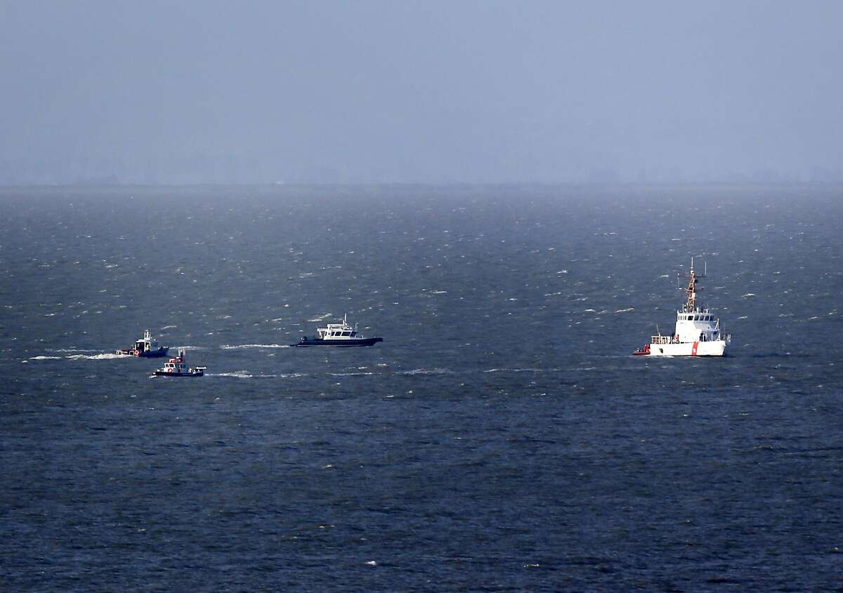 Coast Guard vessels and other boats searched an area about 2 miles off Point San Pablo in Richmond, Calif. Two planes collided over San Pablo Bay Sunday April 27, 2014 causing a Cessna aircraft to break up and land in the bay.