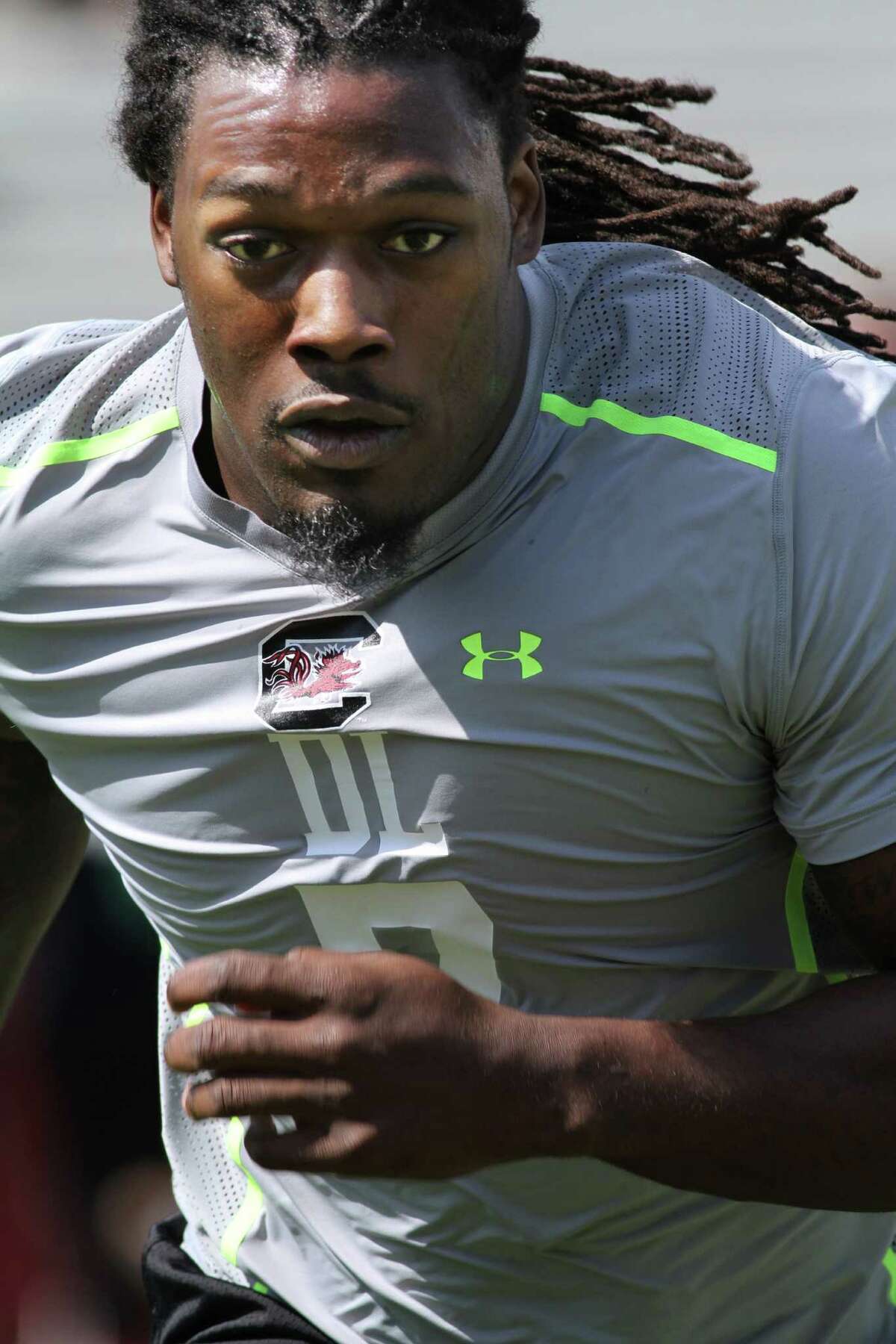Defensive end Jadeveon Clowney will face sky-high expectations as a top pick.