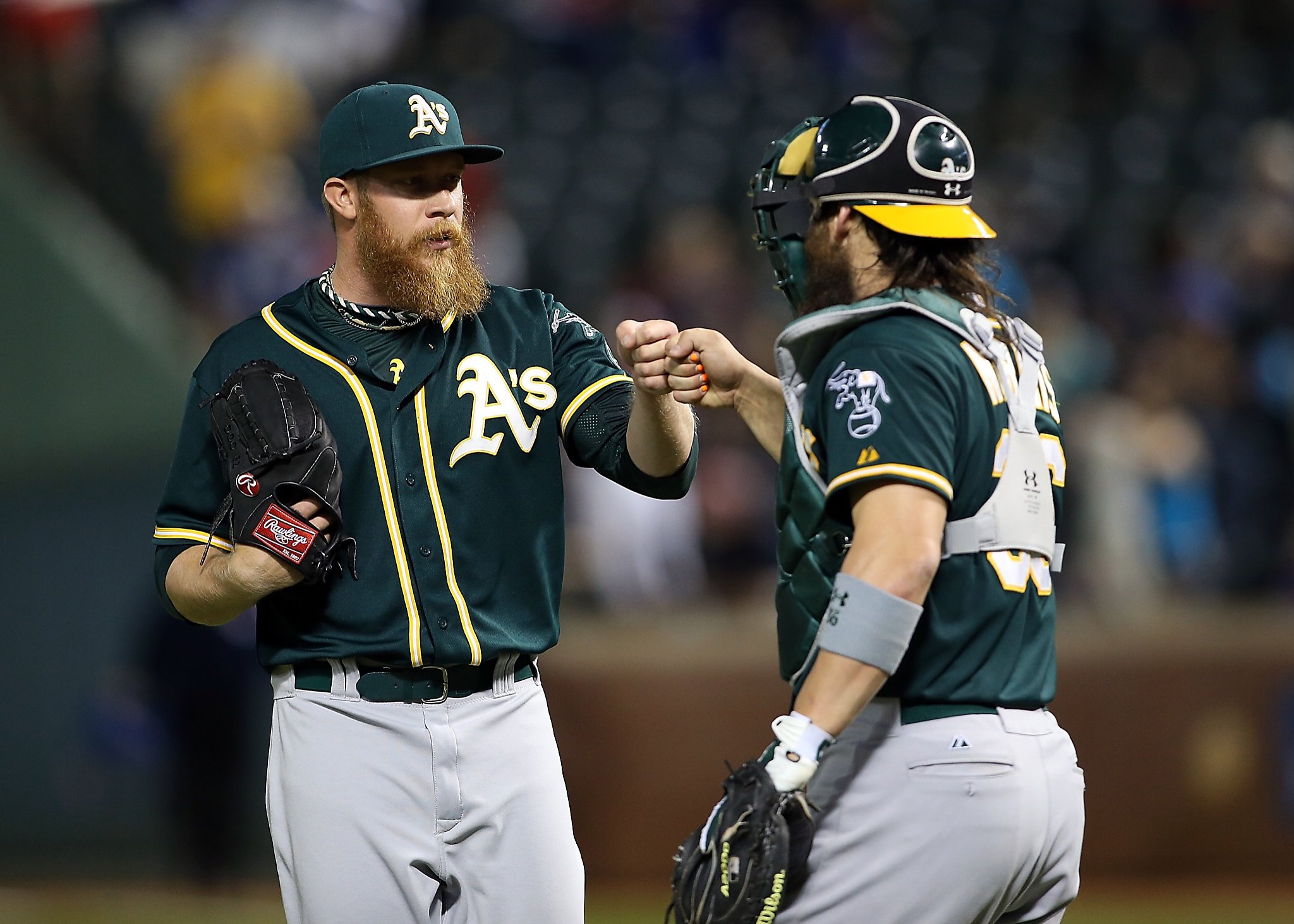 A's tee off on another top Rangers pitcher