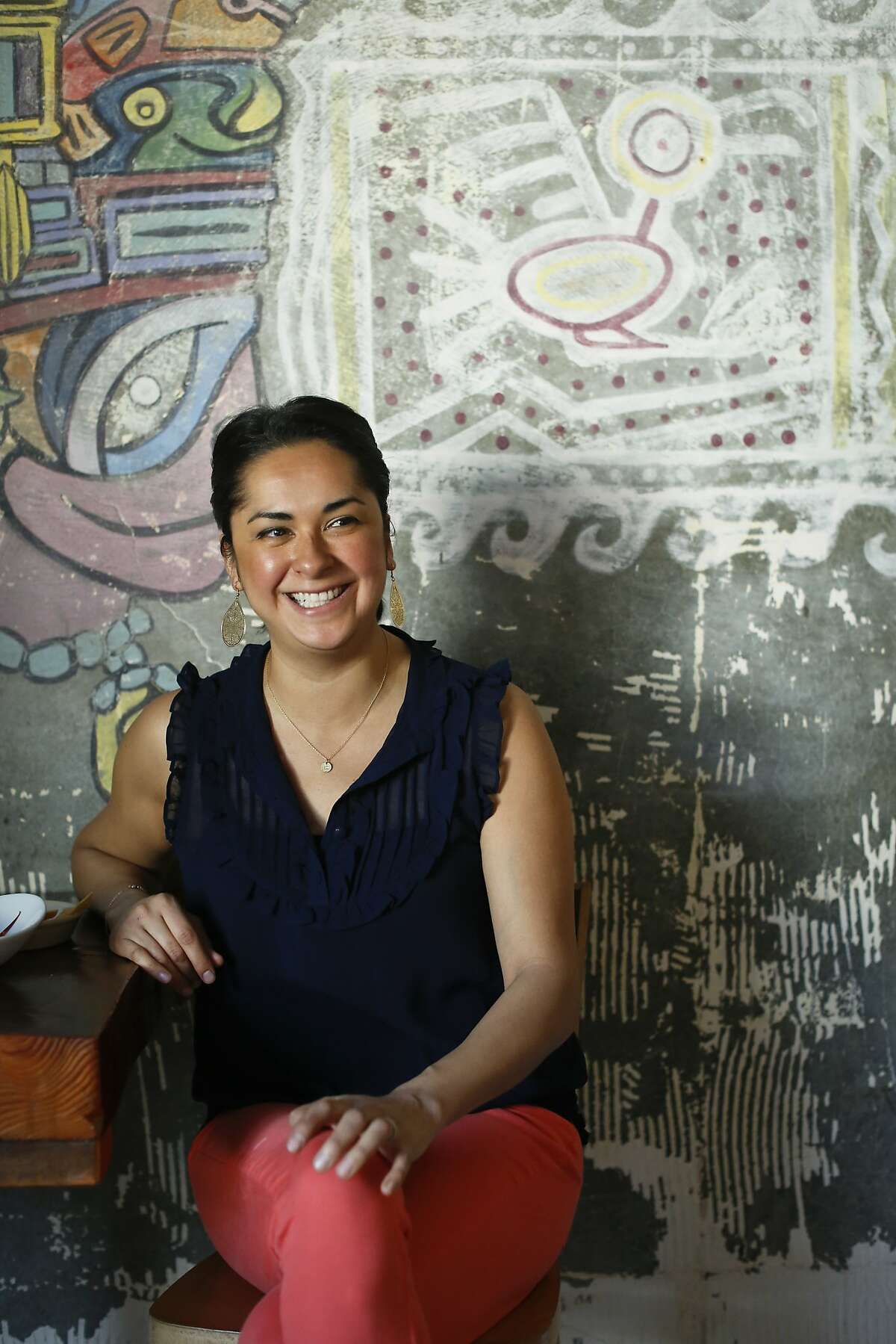 Chef Silvia McCollow of Nido in Oakland, Calif., talks, on Monday, April 7, 2014, about family road trips through Mexico when growing up and stopping in small towns to have eating adventures.