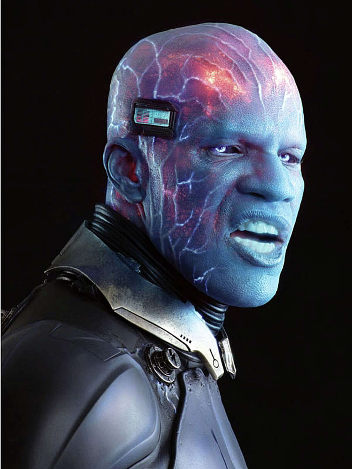 Jamie Foxx portrays the villanous Electro in the new movie, "The Amazing Spider-Man 2.'