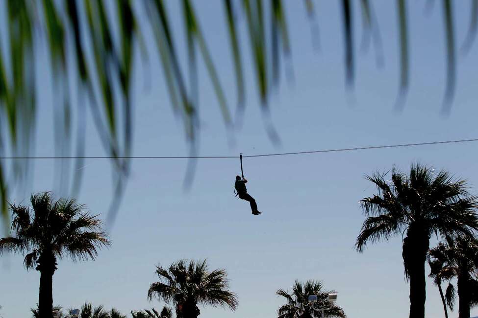 Zipping Around Moody Gardens