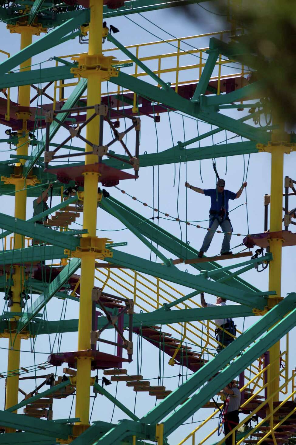 Zipping Around Moody Gardens