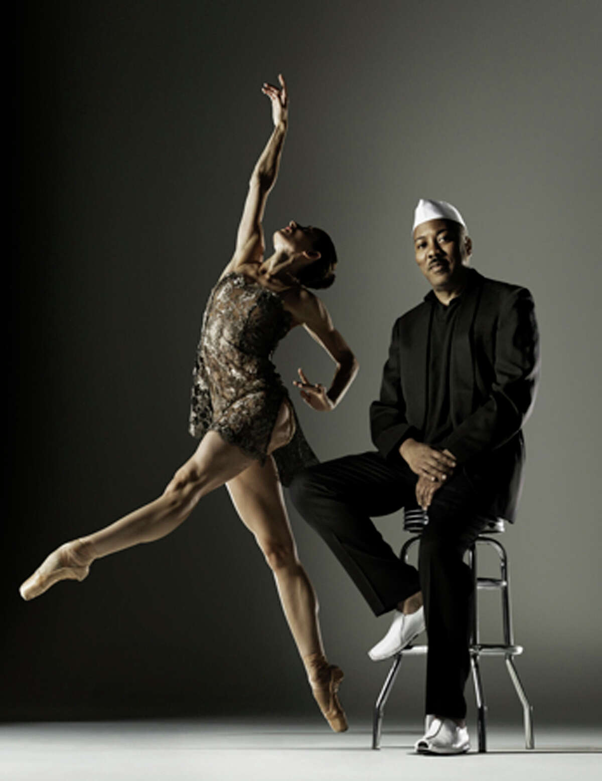Choreographer Alonzo King, the founder of Alonzo King LINES Ballet, and dancer Lauren Keen. The company performs May 9 at the Wortham Theater Center, presented by Society for the Performing Arts.
