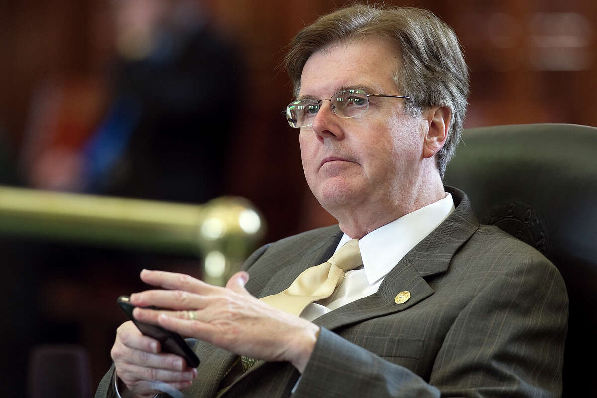 Texas State Senator Dan Patrick in the Senate Chambers at the Capitol, Friday, May 27, 2011 in Austin, Texas. (AP Photo/Austin American-Statesman, Deborah Cannon) MAGS OUT; NO SALES; TV OUT; INTERNET OUT; AP MEMBERS ONLY