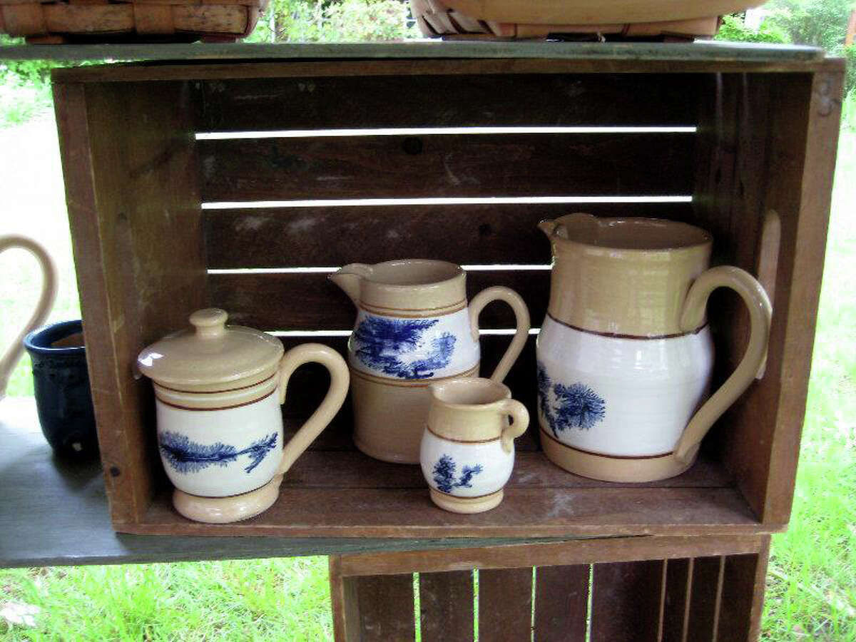 Pottery maker at open house in Newtown