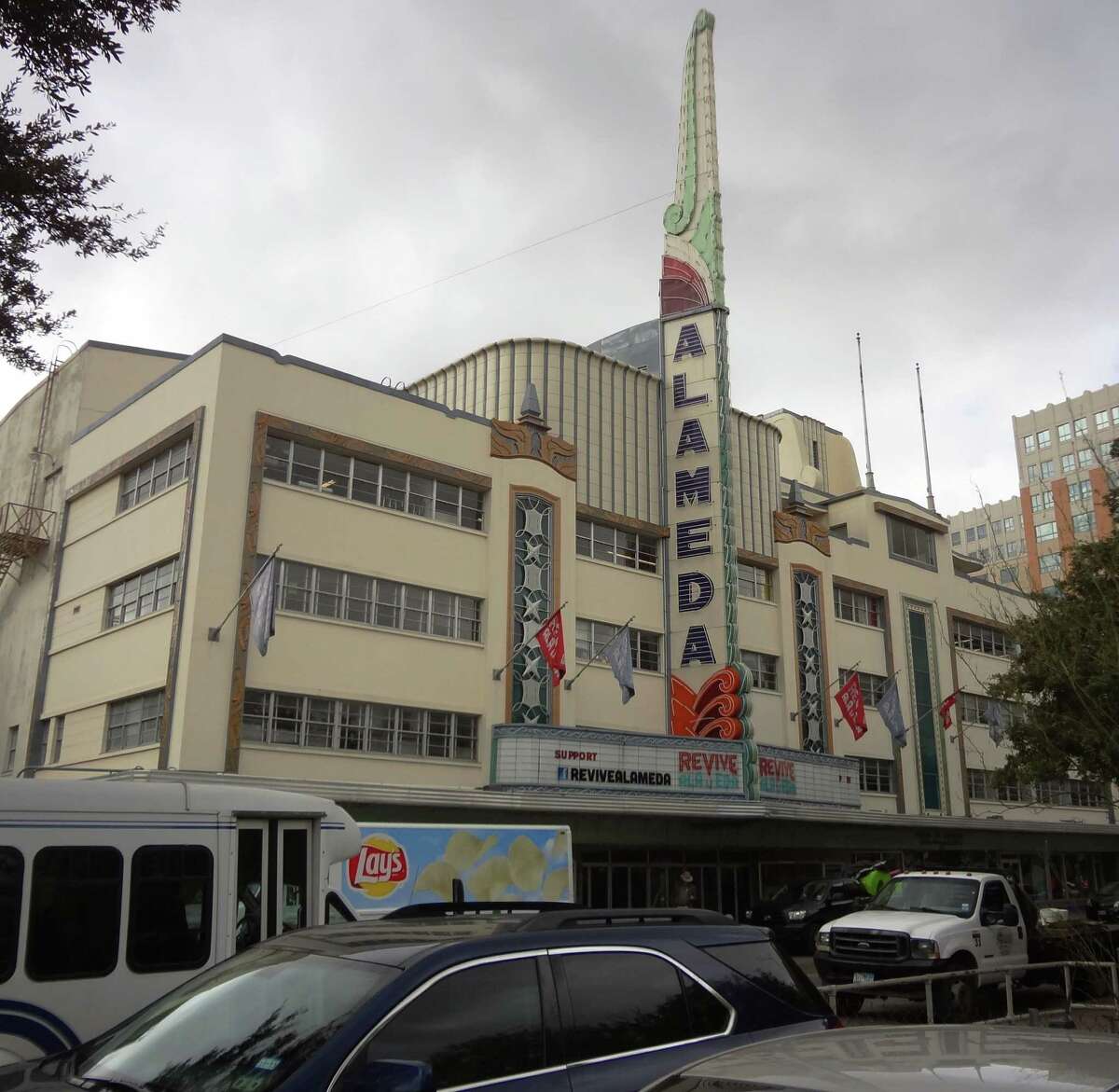 The Alameda Theater, housed in the International Building, is “the heart of San Antonio,” said Ernest Bromley, who is spearheading the venerable theater's restoration.