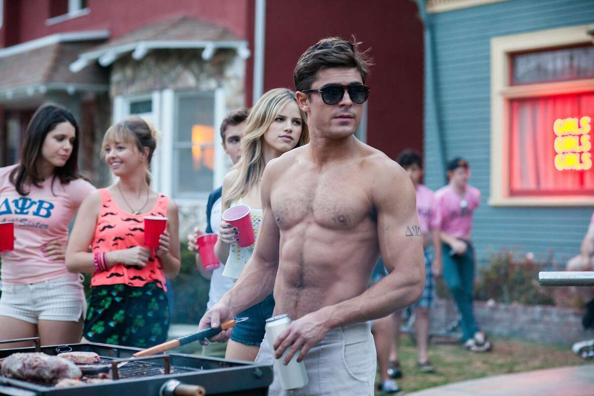 ZAC EFRON stars as frat president Teddy Sanders in "Neighbors", a comedy about a young couple suffering from arrested development who are forced to live next to a fraternity house after the birth of their newborn baby.