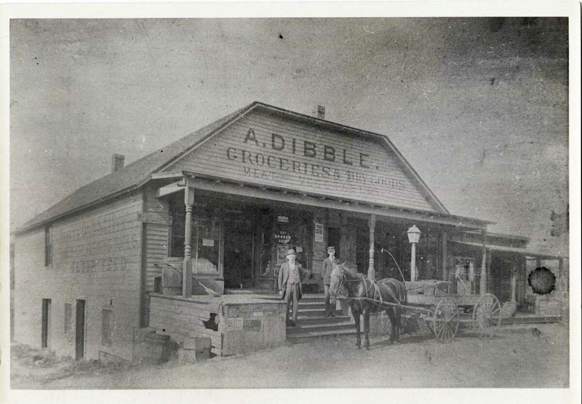A photo of the Alphonse Dibble Store taken around 1890. The store, today known as Rowayton Market, was originally opened in the late 1700s by the Richards brothers and is the oldest continually operational market in Connecticut. Prior to Mr. Dibble owning the market, it had been owned by his father in law, Alfred Seeley. The Dibbles and their children continued to operate the store until 1923.