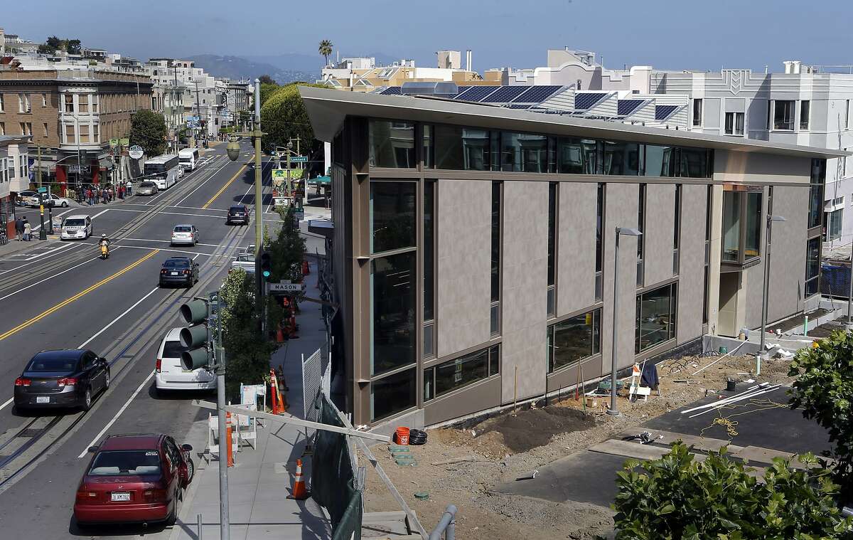 The neighborhood that surrounds the North Beach branch library, in San Francisco, Calif., on Wednesday May 7, 2014. With the North Beach branch library scheduled to open on May 10, 2014, the overall San Francisco branch library restoration program is nearing completion.