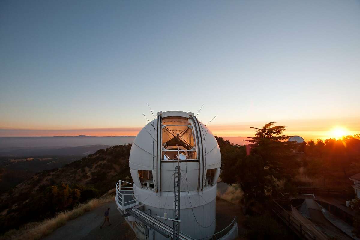 The evening sky at the top of Mount Hamilton at the Lick Observatory on Wednesday, August 4, 2010 in San Jose, Calif. Sixty specialized cameras that operate at UC's Lick Observatory, the Fremont Peak Observatory and a ground-based site, formerly in Mountain View but now in Lodi under a project called Cameras for Allsky Meteor Surveillance, constantly monitor the night sky for meteoroids.