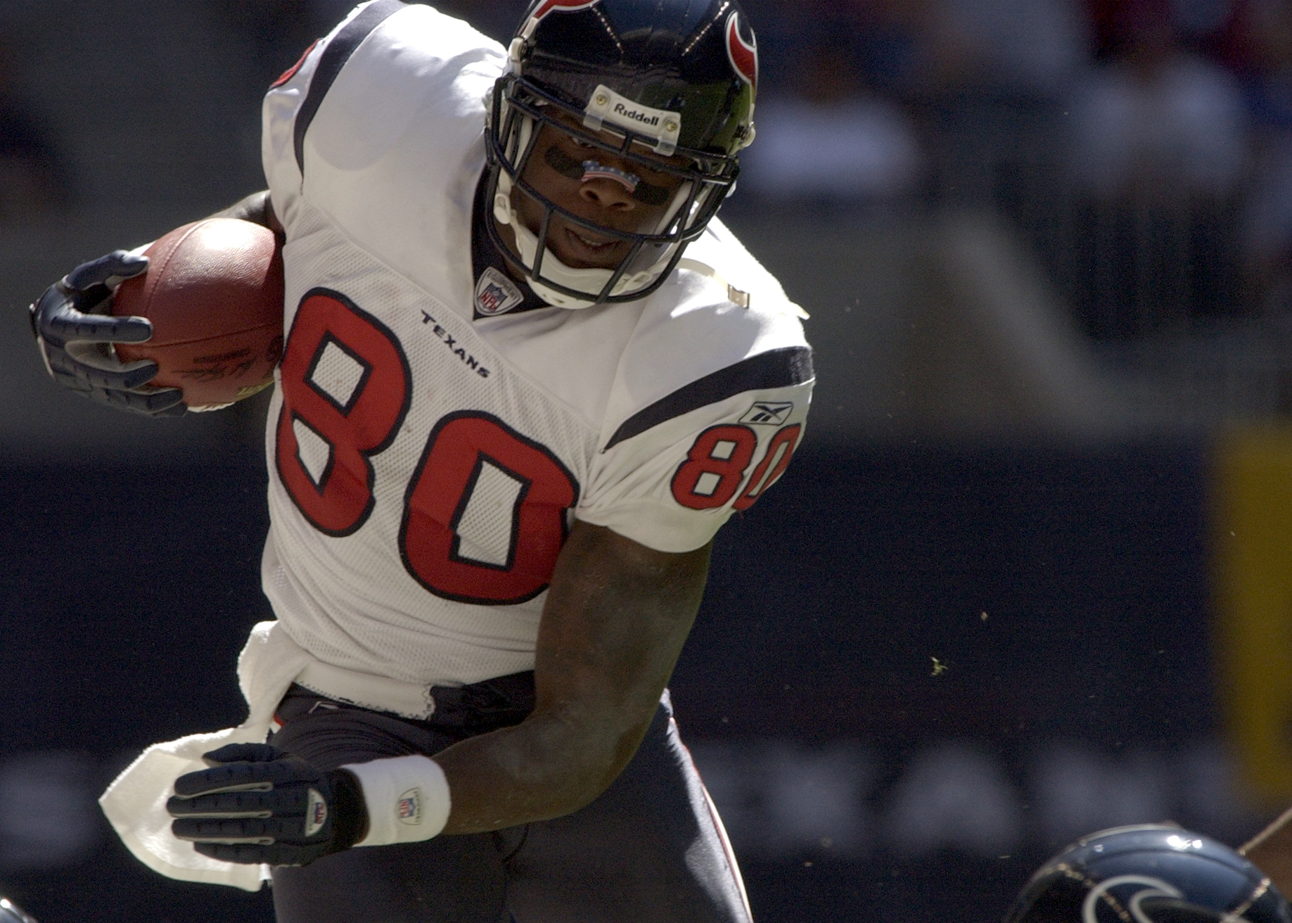 Seattle Seahawks' Ken Lucas (21) tackles Tampa Bay Buccaneers' wide  receiver Tim Brown during Sunday's game against the Seattle Seahawks at  Raymond James Stadium on Sept. 19, 2004 in Tampa, FL. The