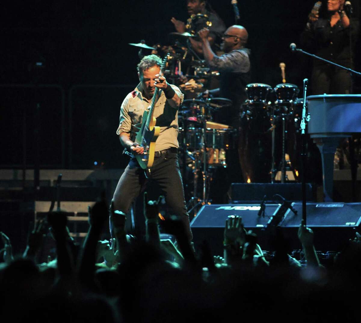 Bruce Springsteen and The E Street Band perform at the Times Union Center on Tuesday May 13, 2014 in Albany, N.Y. (Michael P. Farrell/Times Union)